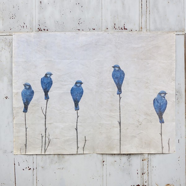 BLUE BIRDS (200x146 cm)